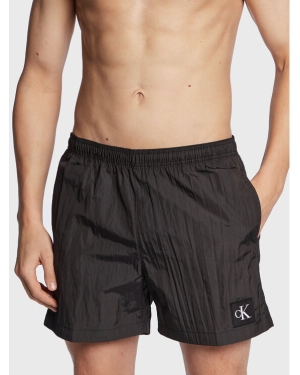 Calvin Klein Swimwear Szorty kąpielowe KM0KM00819 Czarny Regular Fit