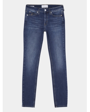 Calvin Klein Jeans Jeansy J20J214098 Granatowy Skinny Fit