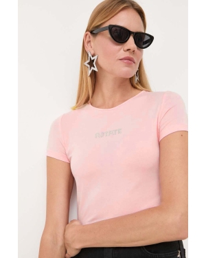 Rotate t-shirt damski kolor różowy