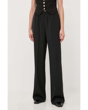 Silvian Heach spodnie damskie kolor czarny szerokie high waist