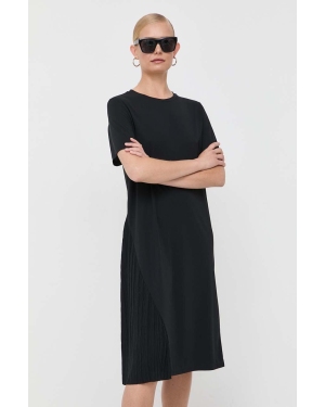 Max Mara Leisure sukienka kolor czarny mini prosta