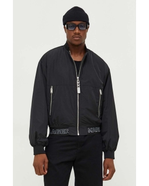 Karl Lagerfeld Jeans kurtka bomber męski kolor czarny przejściowa oversize