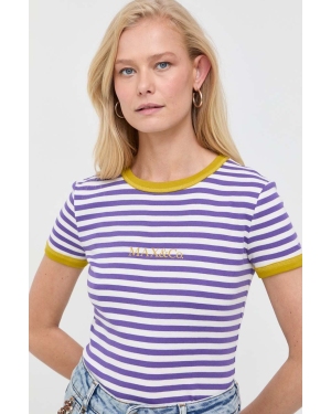 MAX&Co. t-shirt bawełniany kolor fioletowy