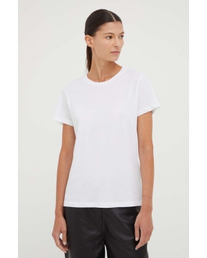 Samsoe Samsoe t-shirt bawełniany kolor biały