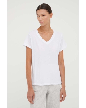 Samsoe Samsoe t-shirt bawełniany kolor biały