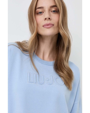 Liu Jo sweter damski kolor niebieski
