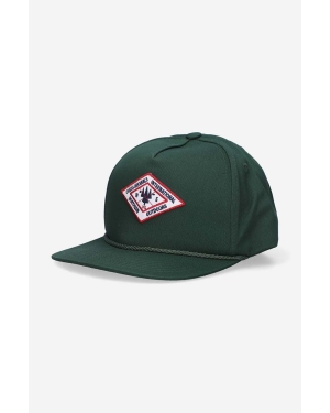 Guess Originals czapka z daszkiem bawełniana kolor zielony z aplikacją M2BZ22.WT8V0-F82E