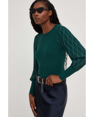 Answear Lab sweter damski kolor zielony lekki