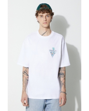 Guess Originals t-shirt bawełniany kolor biały z nadrukiem