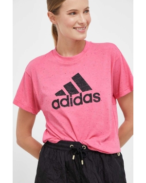 adidas t-shirt damski kolor różowy