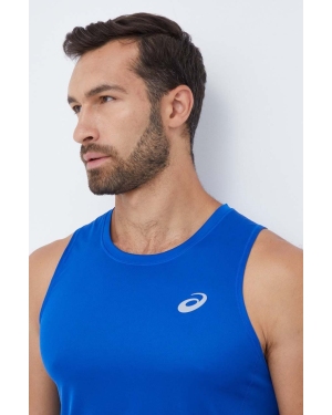 Asics t-shirt do biegania Core kolor niebieski