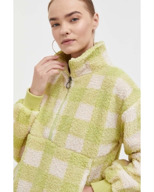Billabong bluza damska kolor zielony wzorzysta