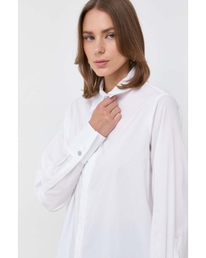 BOSS koszula damska kolor biały regular z kołnierzykiem klasycznym