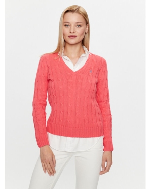 Polo Ralph Lauren Sweter 211891641013 Różowy Regular Fit