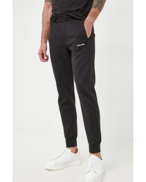 Calvin Klein spodnie dresowe męskie kolor czarny gładkie