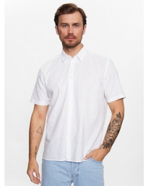 Sisley Koszula 59A2SQ01Y Biały Regular Fit