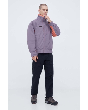 Columbia kurtka outdoorowa kolor fioletowy przejściowa