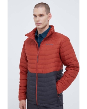 Columbia kurtka puchowa męska kolor czerwony zimowa