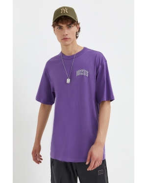 Dickies t-shirt bawełniany kolor fioletowy z nadrukiem