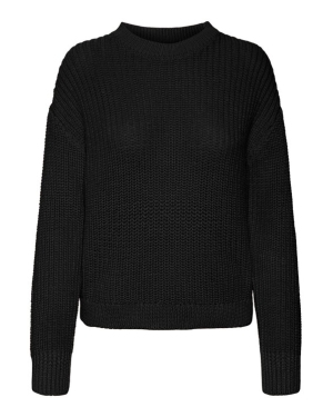 Vero Moda Sweter 10291736 Czarny Regular Fit