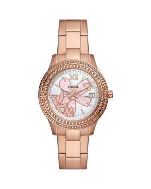 Fossil zegarek damski kolor różowy