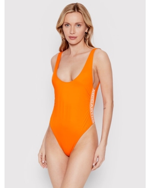 Stella McCartney Strój kąpielowy Sporty Logo S7BG61570.84012 Pomarańczowy