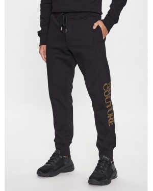 Versace Jeans Couture Spodnie dresowe 75GAAT01 Czarny Regular Fit