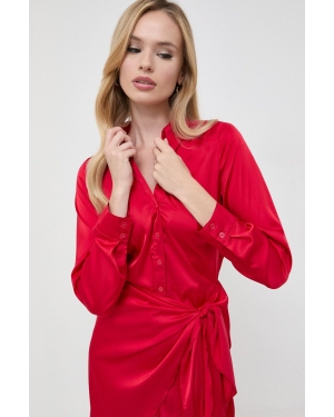 Guess sukienka kolor czerwony mini prosta