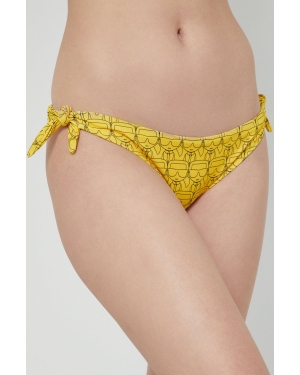 Karl Lagerfeld figi kąpielowe KL22WBT14 kolor żółty
