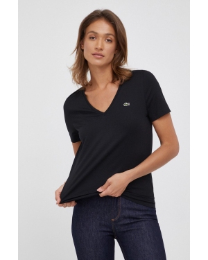 Lacoste t-shirt bawełniany TF8392 kolor czarny TF8392-CPM
