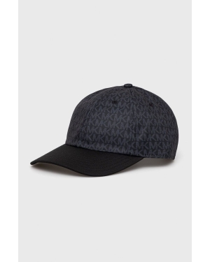 Michael Kors czapka CS1000E33G kolor czarny wzorzysta
