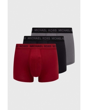 Michael Kors bokserki 3-pack męskie kolor bordowy