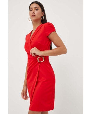 Morgan sukienka kolor czerwony mini dopasowana