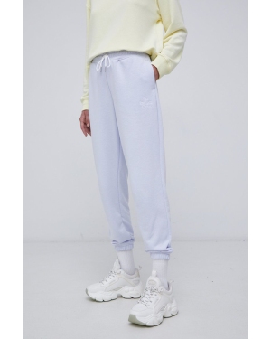 New Balance Spodnie WP13555SIY damskie kolor fioletowy gładkie