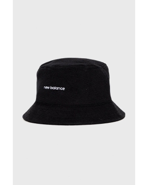 New Balance kapelusz LAH21108BK kolor czarny LAH21108BK-BK