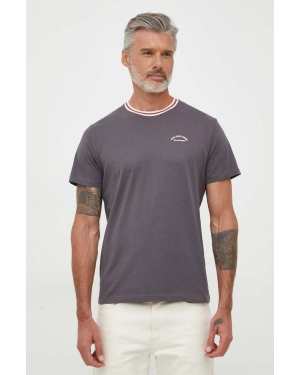 Pepe Jeans t-shirt bawełniany kolor szary z nadrukiem