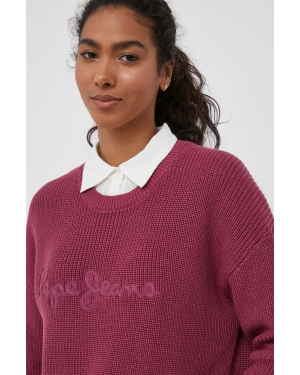 Pepe Jeans sweter damski kolor różowy lekki