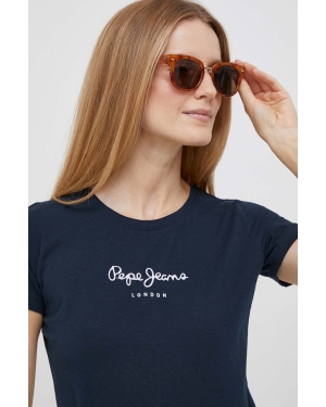Pepe Jeans t-shirt damski kolor granatowy