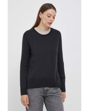 Pepe Jeans sweter z domieszką wełny damski kolor czarny lekki