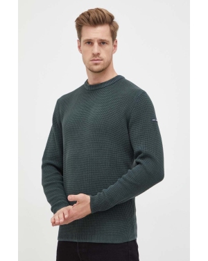 Pepe Jeans sweter bawełniany Dean kolor zielony ciepły