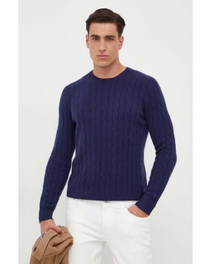 Polo Ralph Lauren sweter kaszmirowy męski kolor granatowy