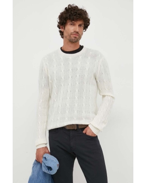 Polo Ralph Lauren sweter kaszmirowy męski kolor beżowy