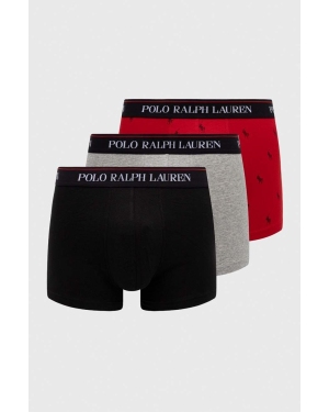 Polo Ralph Lauren bokserki 3-pack męskie kolor bordowy