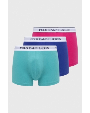 Polo Ralph Lauren bokserki 3-pack męskie kolor fioletowy