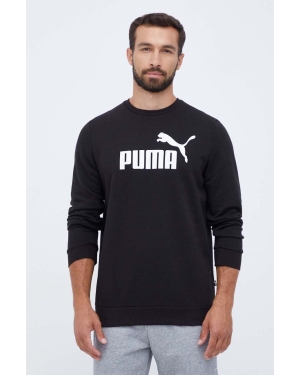 Puma bluza męska kolor czarny z nadrukiem