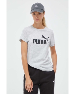 Puma t-shirt bawełniany kolor szary