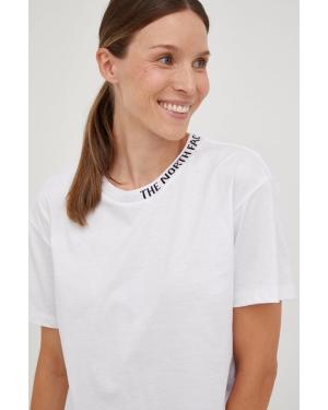 The North Face t-shirt bawełniany kolor biały