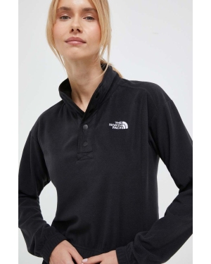 The North Face bluza sportowa Homesafe Snap Neck kolor czarny gładka