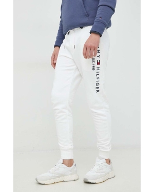 Tommy Hilfiger spodnie dresowe bawełniane męskie kolor szary z aplikacją