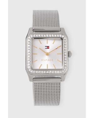 Tommy Hilfiger zegarek damski kolor srebrny